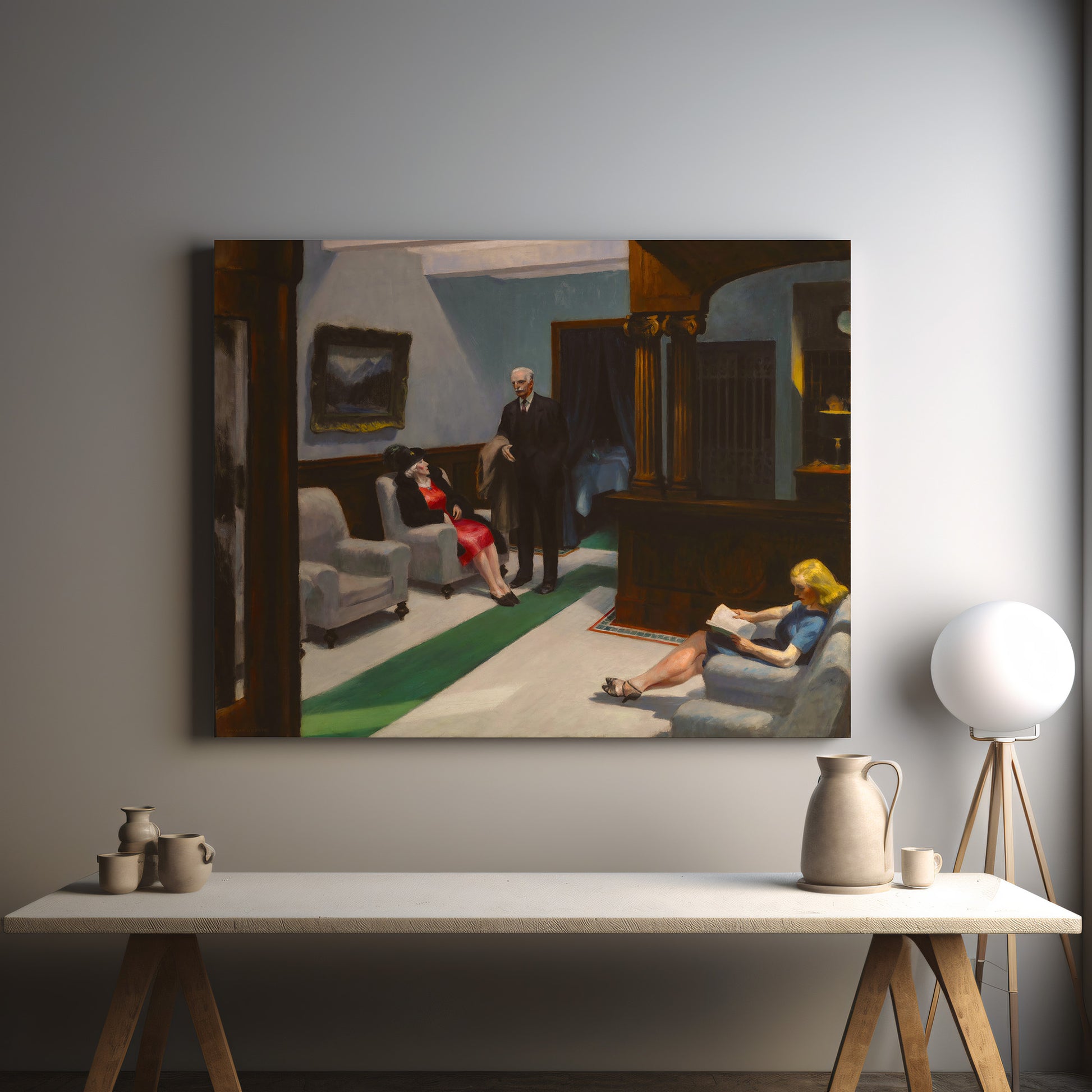 Hotel Lobby (1943) – Edward Hopper
