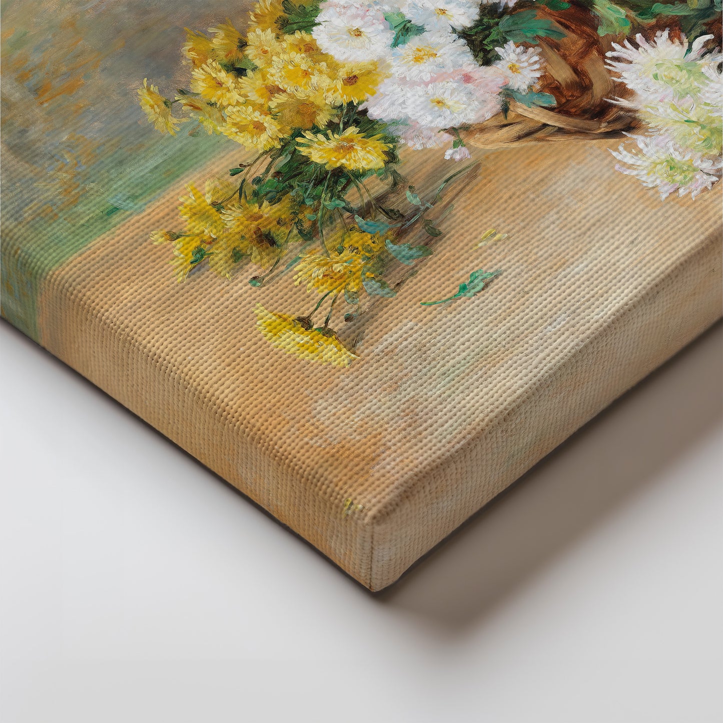 Bouquet of flowers in a basket (1900) – Louis Letsch