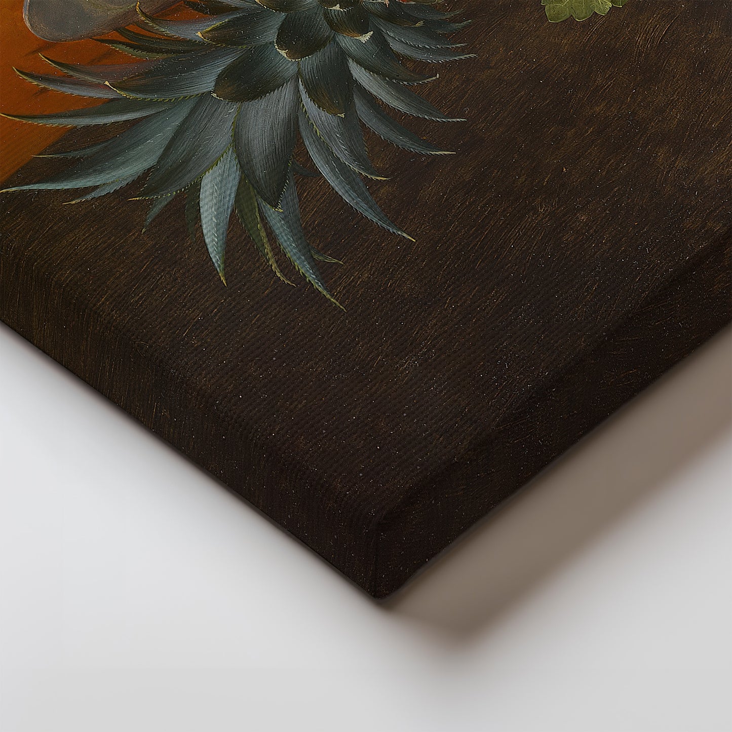 Pineapple, grapes and strawberries on a plate (1851) – Otto Diderich Ottesen