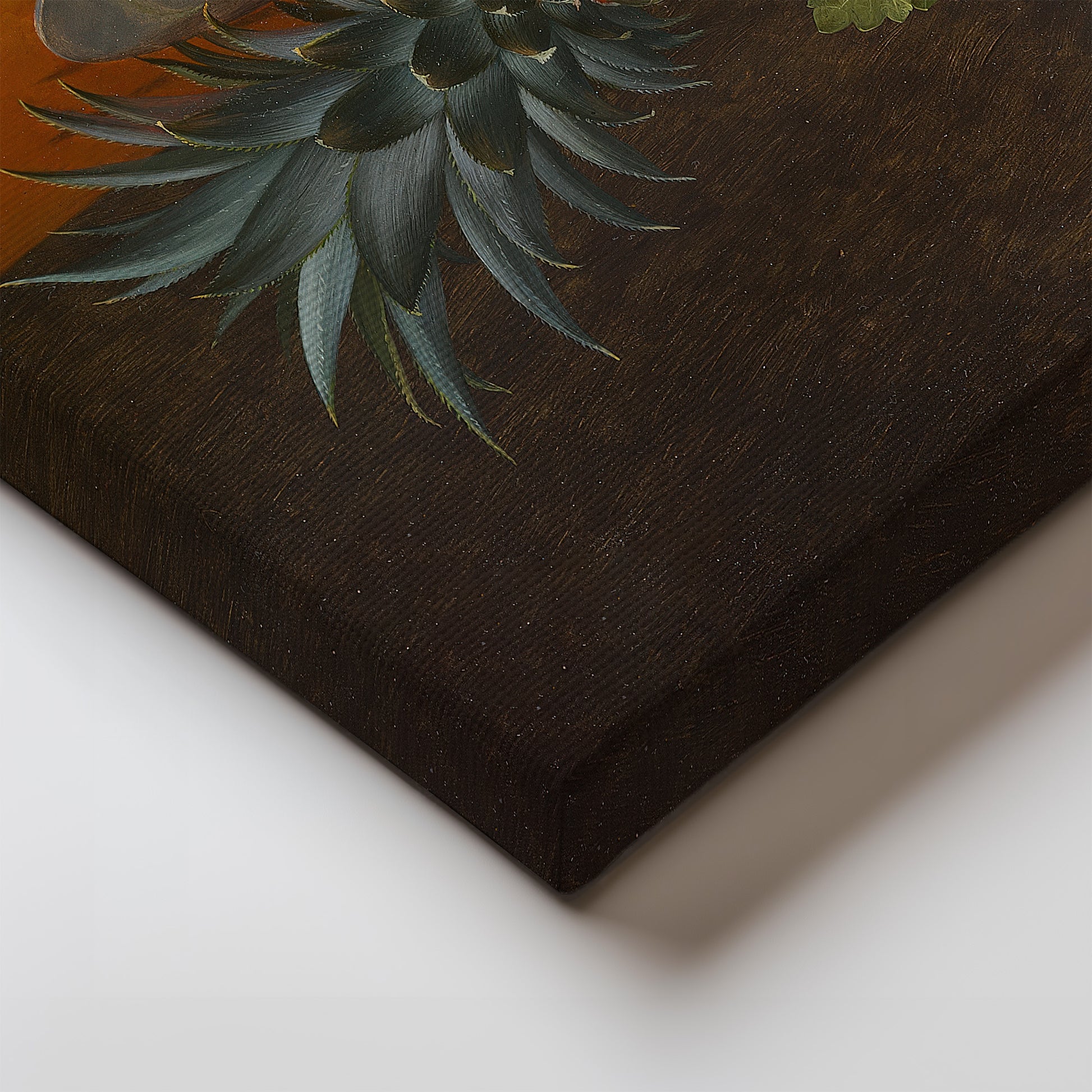 Pineapple, grapes and strawberries on a plate (1851) – Otto Diderich Ottesen