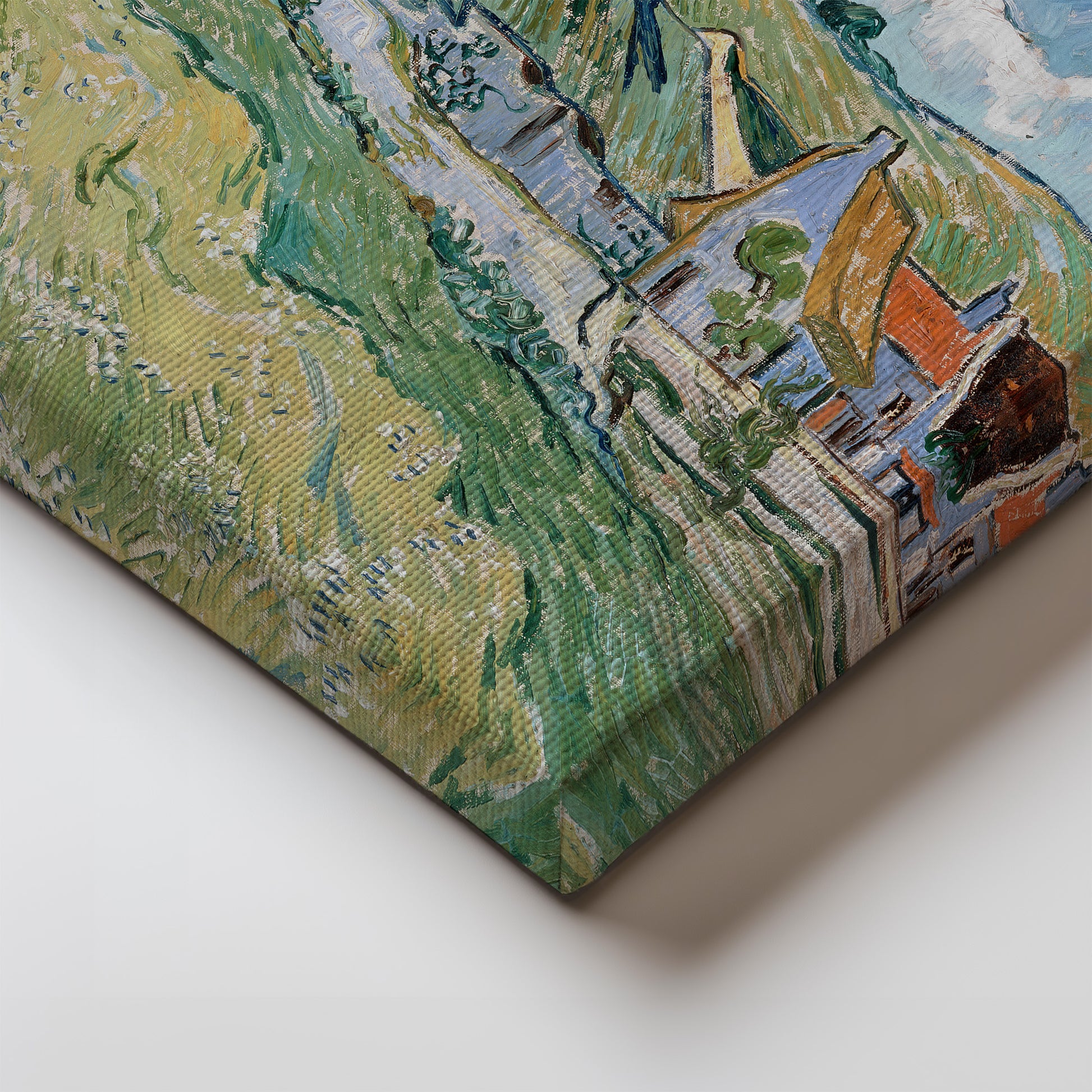 Thatched Cottages at Cordeville – Vincent van Gogh, Classic Art Reproduction