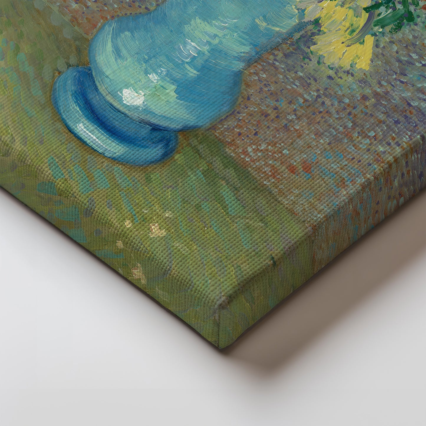 Flowers in a blue vase (1887) – Vincent van Gogh