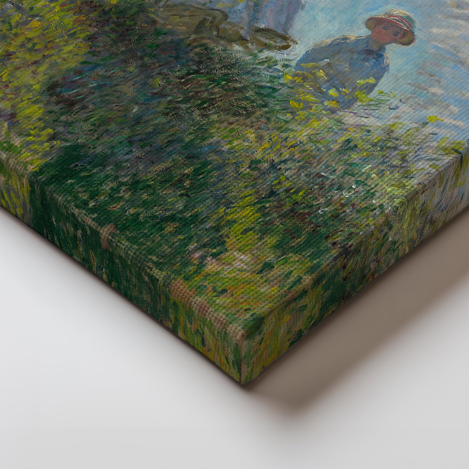 Woman with a Parasol – Claude Monet, Classic Art Reproduction