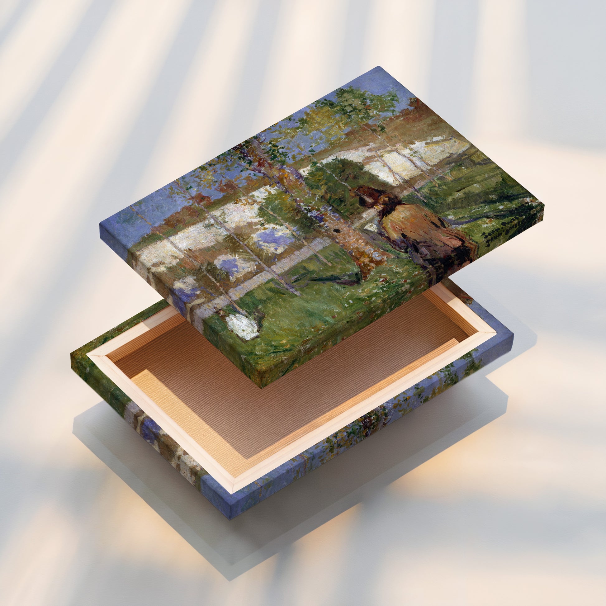 Madame Sisley on the banks of the Loing at Moret (1887) – John Peter Russell