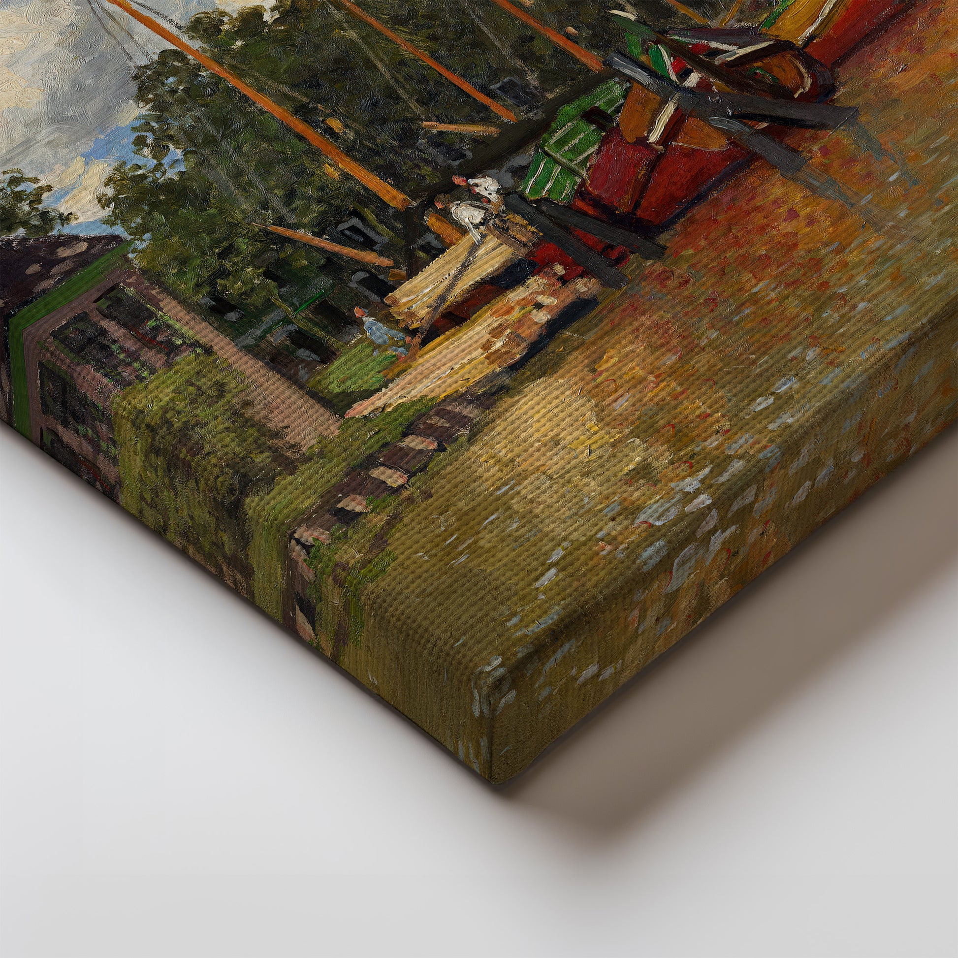 Boats at Zaandam (1871) – Claude Monet