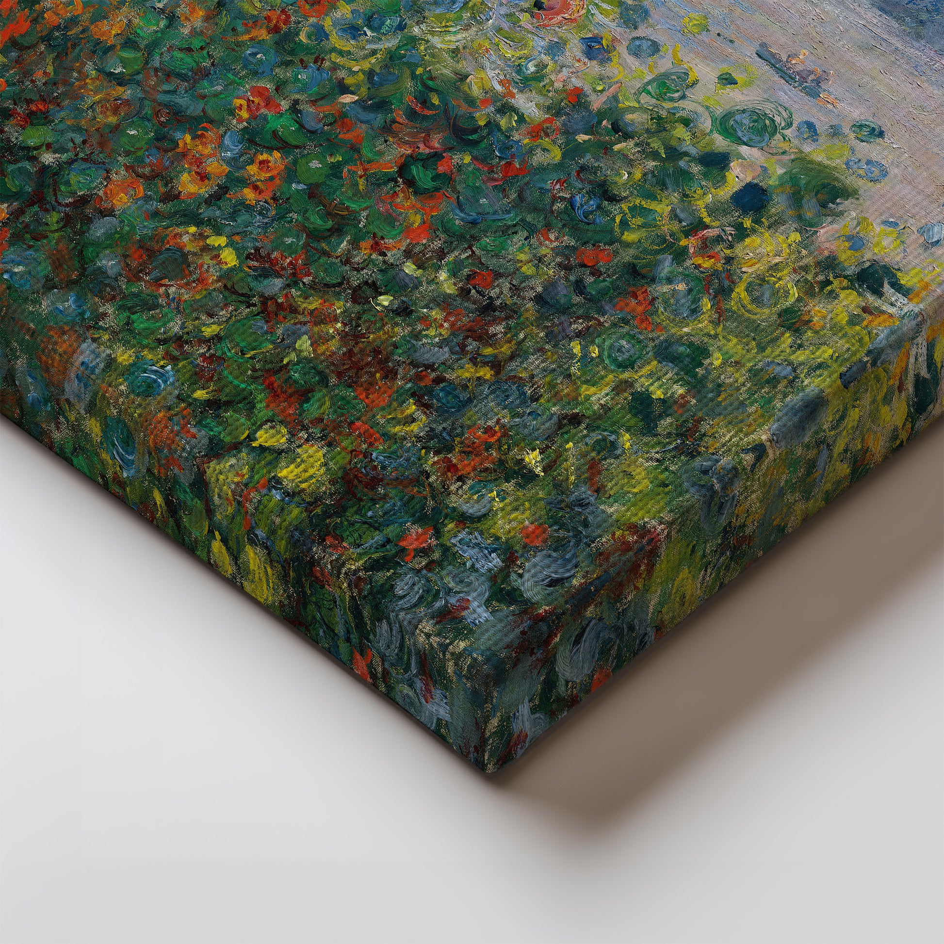 Flower Beds at Vétheuil (1881) – Claude Monet