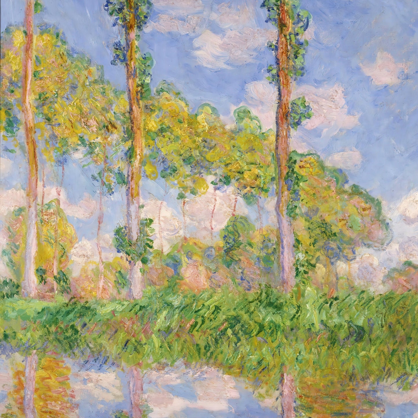 Poplars in the Sun (1891) – Claude Monet - Printed Masterpieces