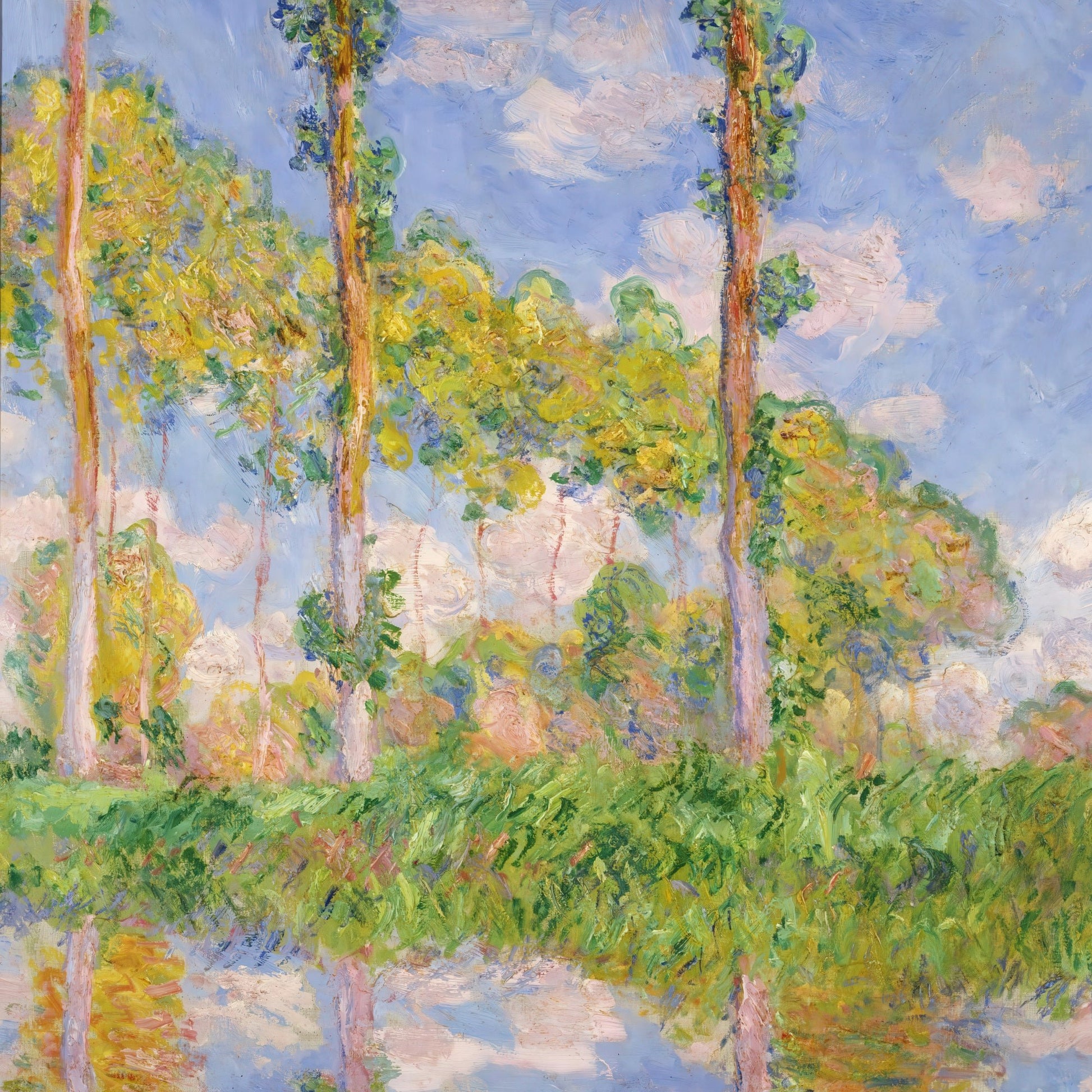 Poplars in the Sun (1891) – Claude Monet - Printed Masterpieces