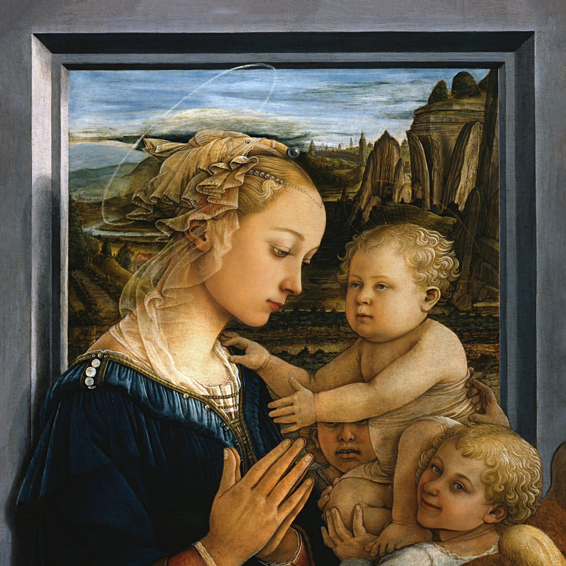 Madonna and Child with two Angels – Filippo Lippi, Classic Art Reproduction