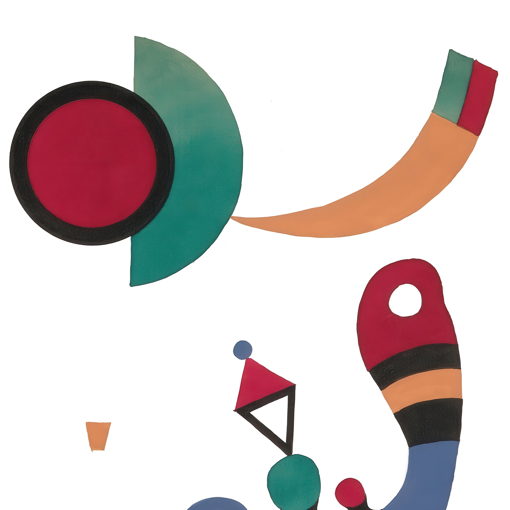 Blau (Blue) – Wassily Kandinsky, Classic Art Reproduction