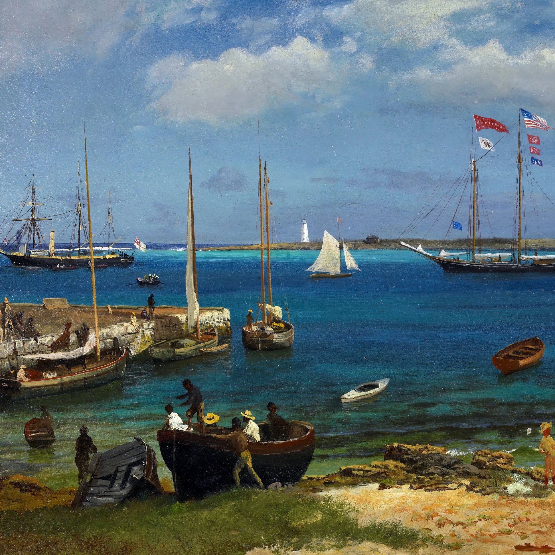 Nassau Harbor (1877) – Albert Bierstadt