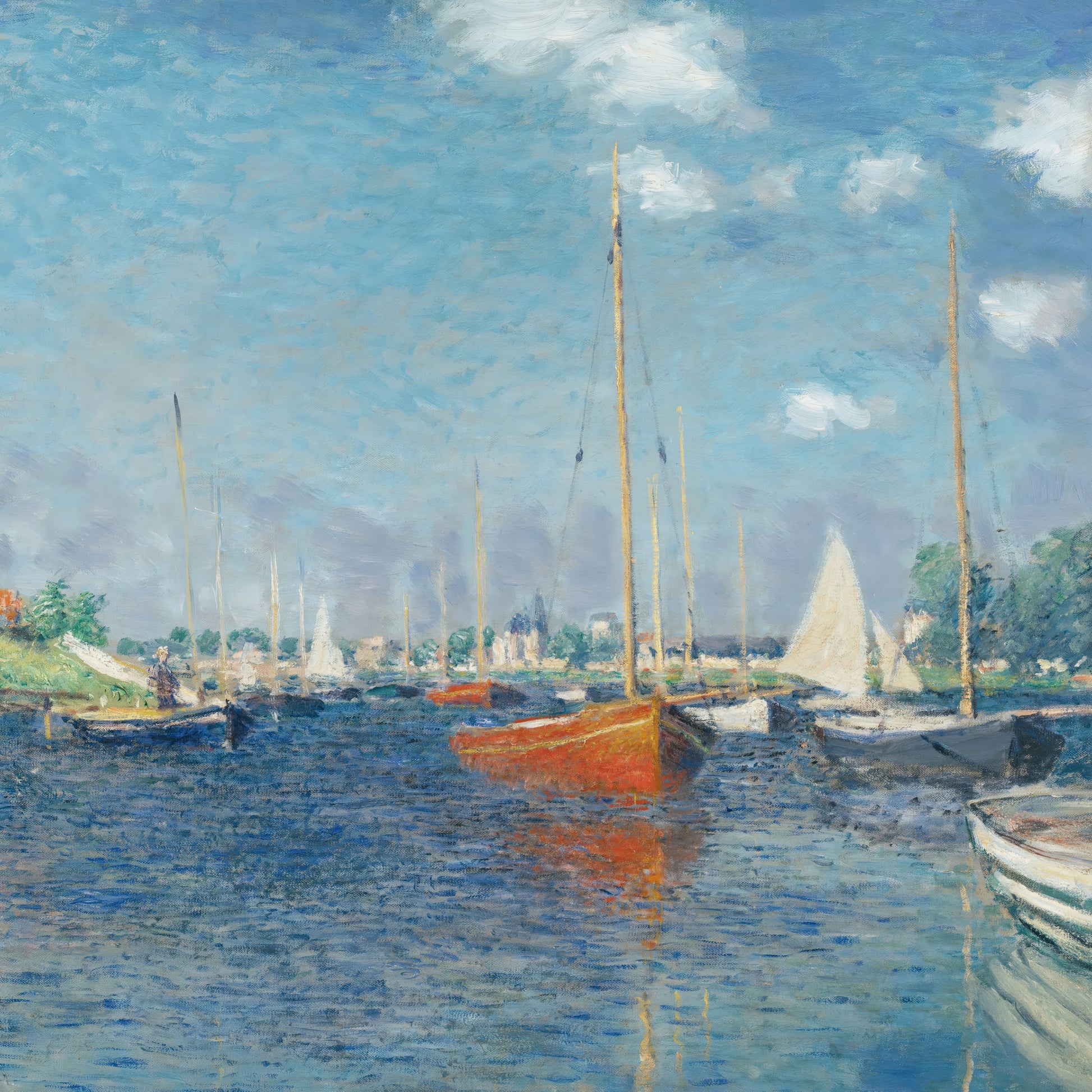 Red Boats (1875) – Claude Monet - Printed Masterpieces