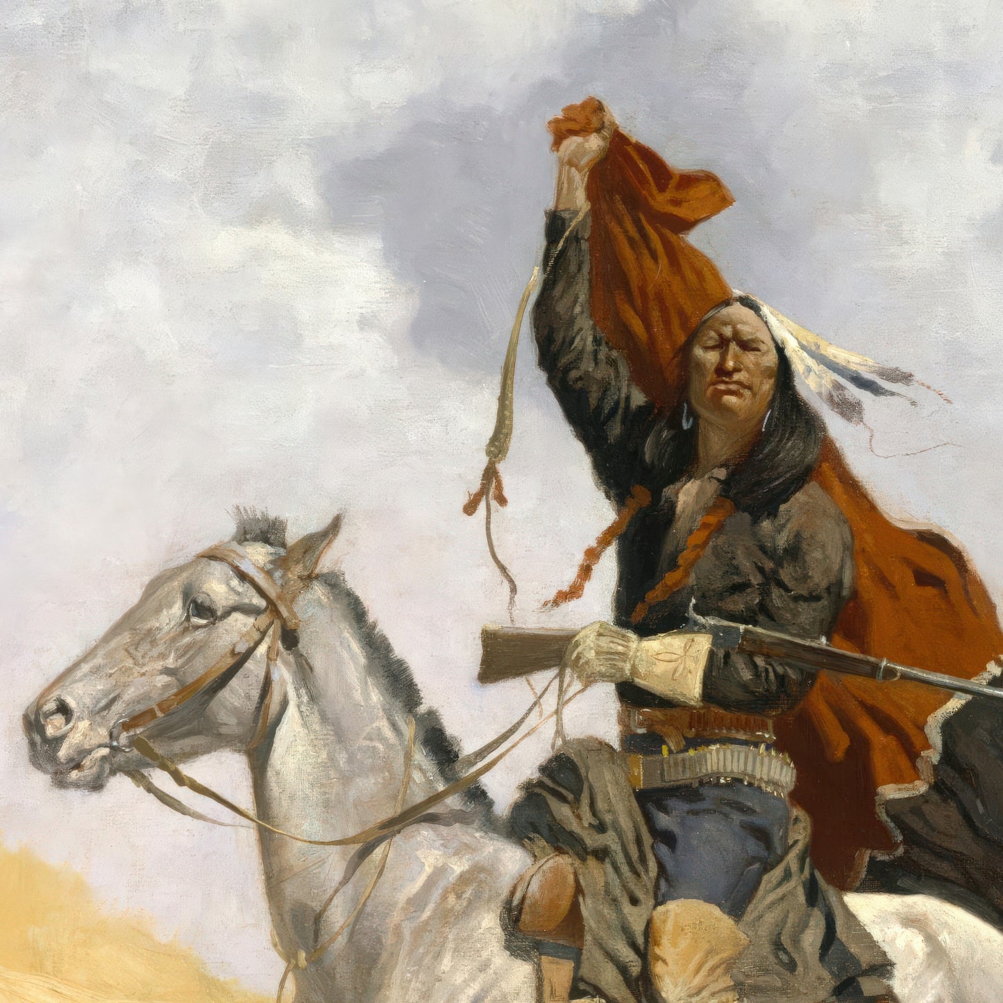 The Blanket Signal (1896) – Frederic Remington - Printed Masterpieces