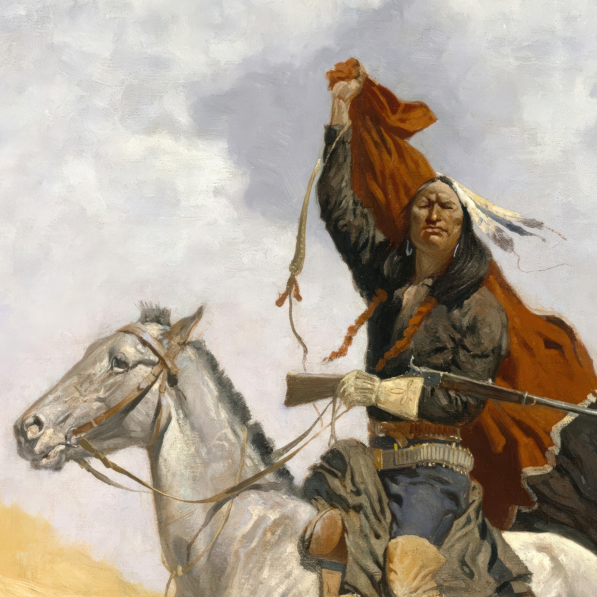 The Blanket Signal (1896) – Frederic Remington - Printed Masterpieces