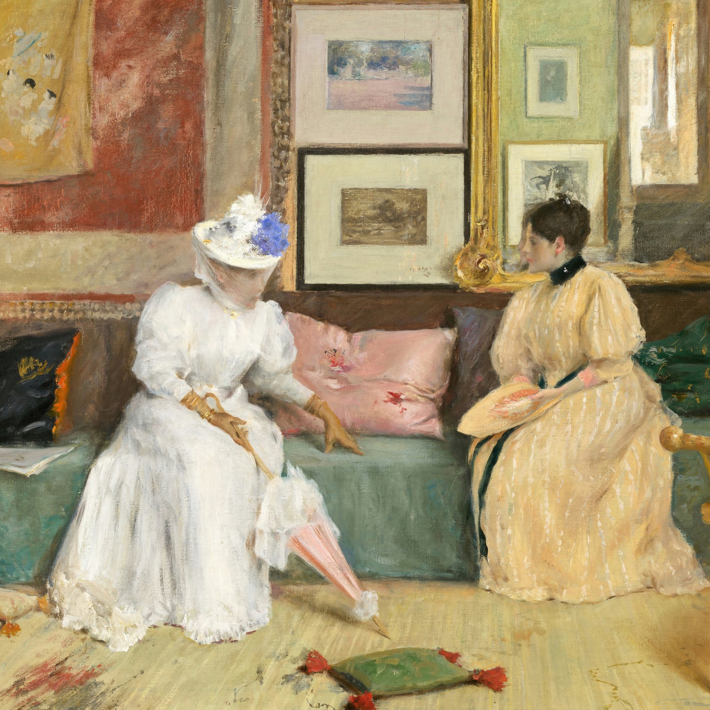 A Friendly Call (1895) – William Merritt Chase