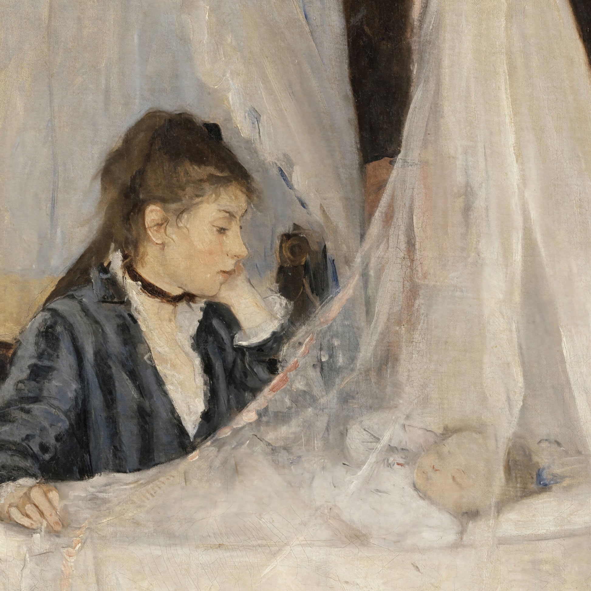 The Cradle (1872) – Berthe Morisot