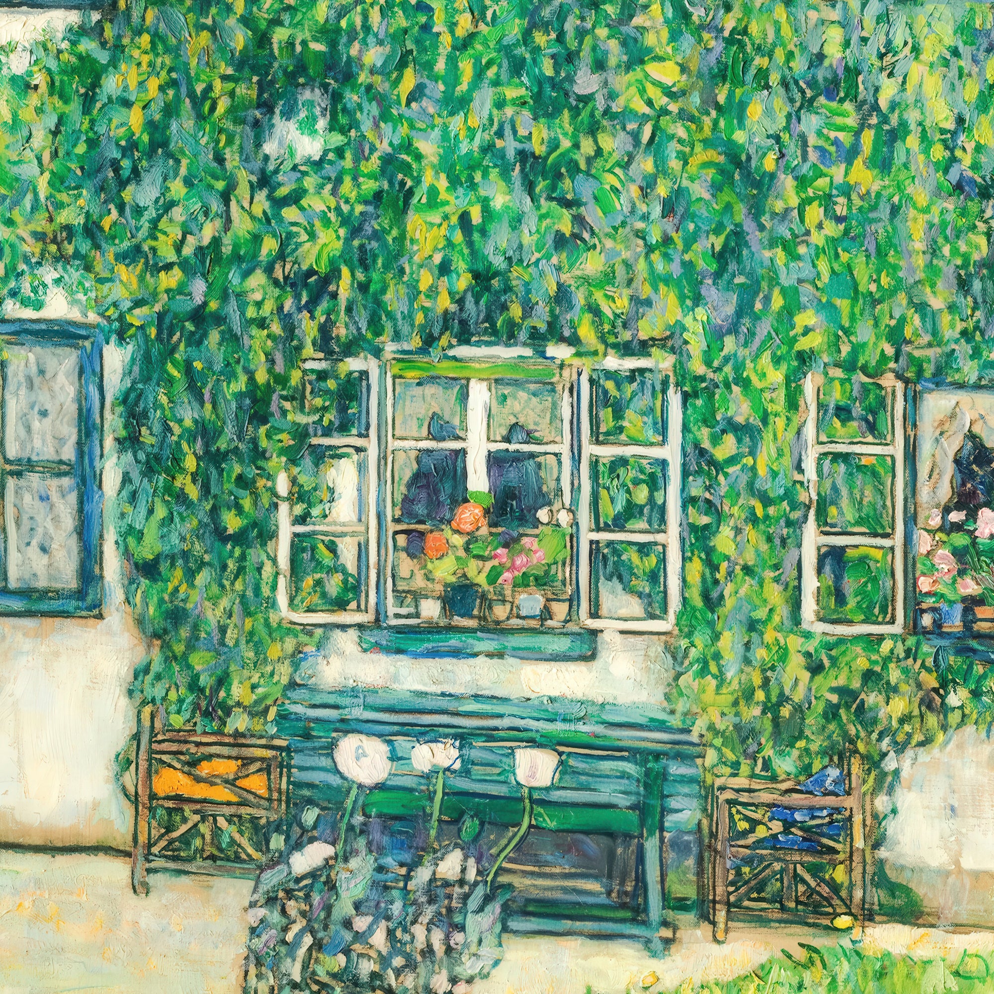Forester's House in Weissenbach II (Garden) (1914) by Gustav Klimt