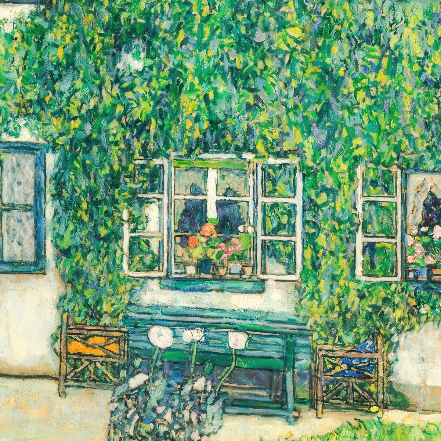 Forester's House in Weissenbach II (Garden) (1914) – Gustav Klimt