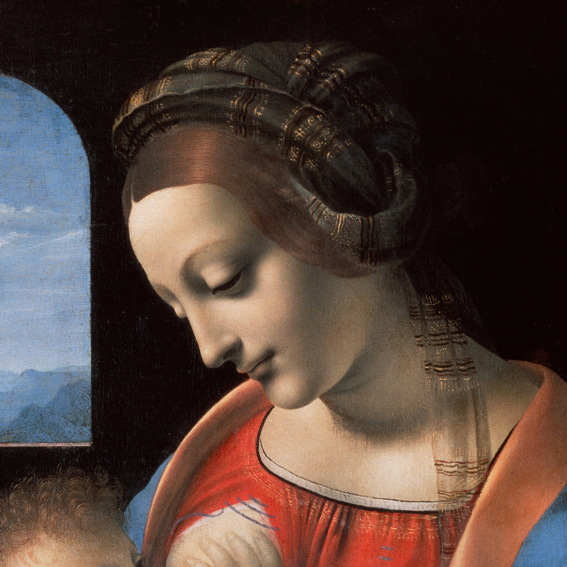 Madonna and Child (Madonna Litta) – Leonardo da Vinci, Classic Art Reproduction