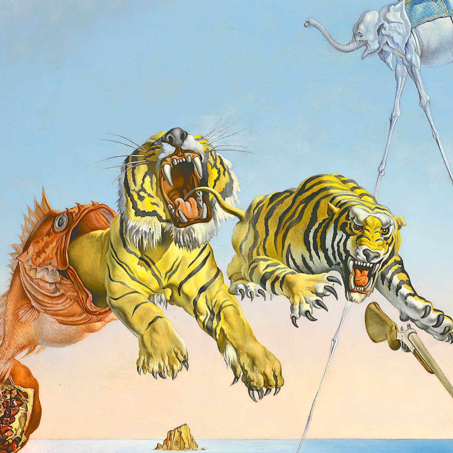 Dream Caused by the Flight of a Bee (1944) – Salvador Dalí