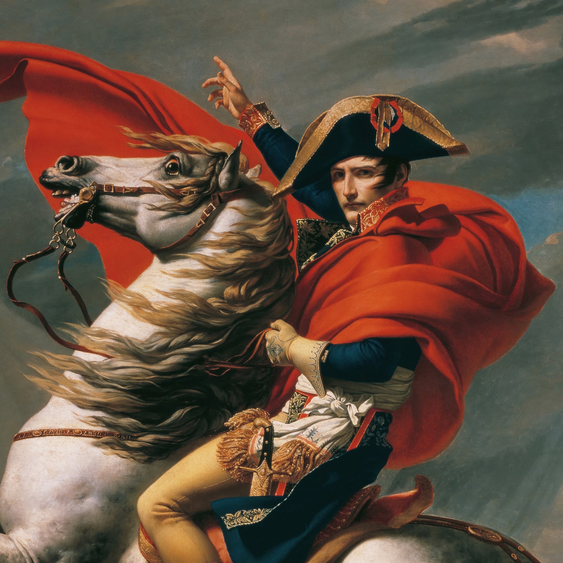 Napoleon Crossing the Alps (1801) – Jacques-Louis David