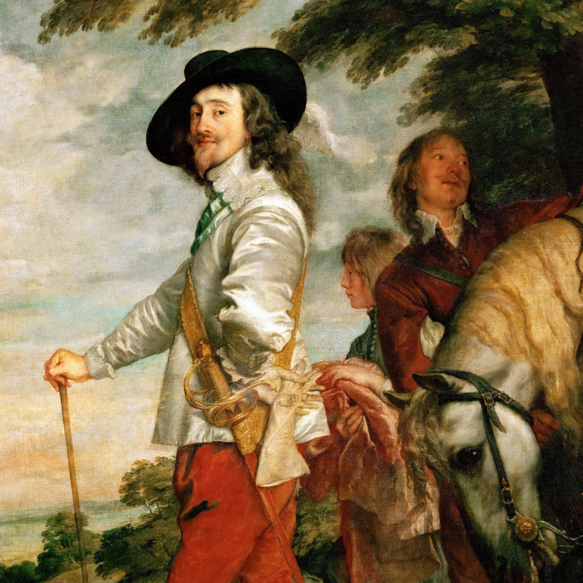 Charles I at the Hunt (1635) – Anthony van Dyck