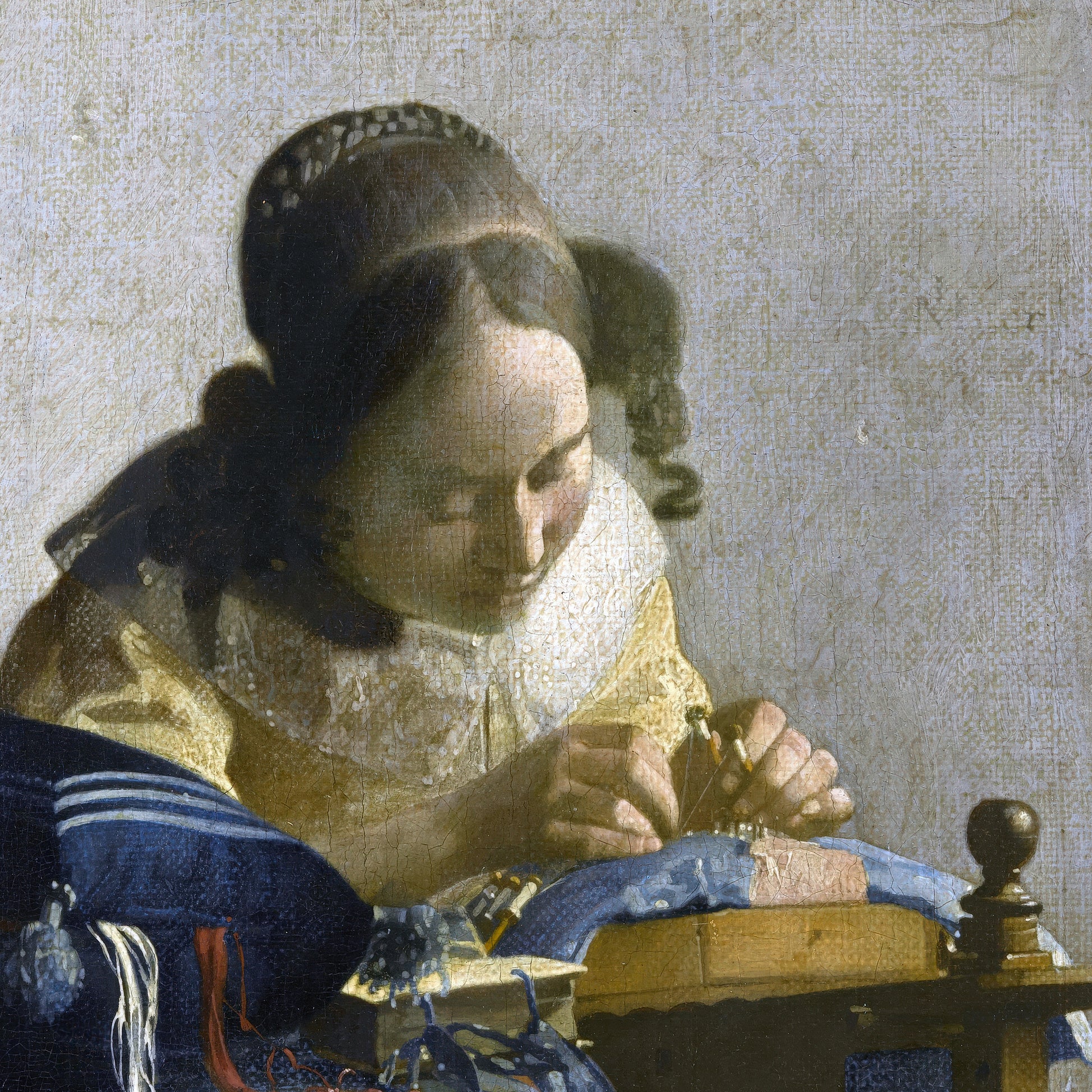 The Lacemaker (1669) – Johannes Vermeer