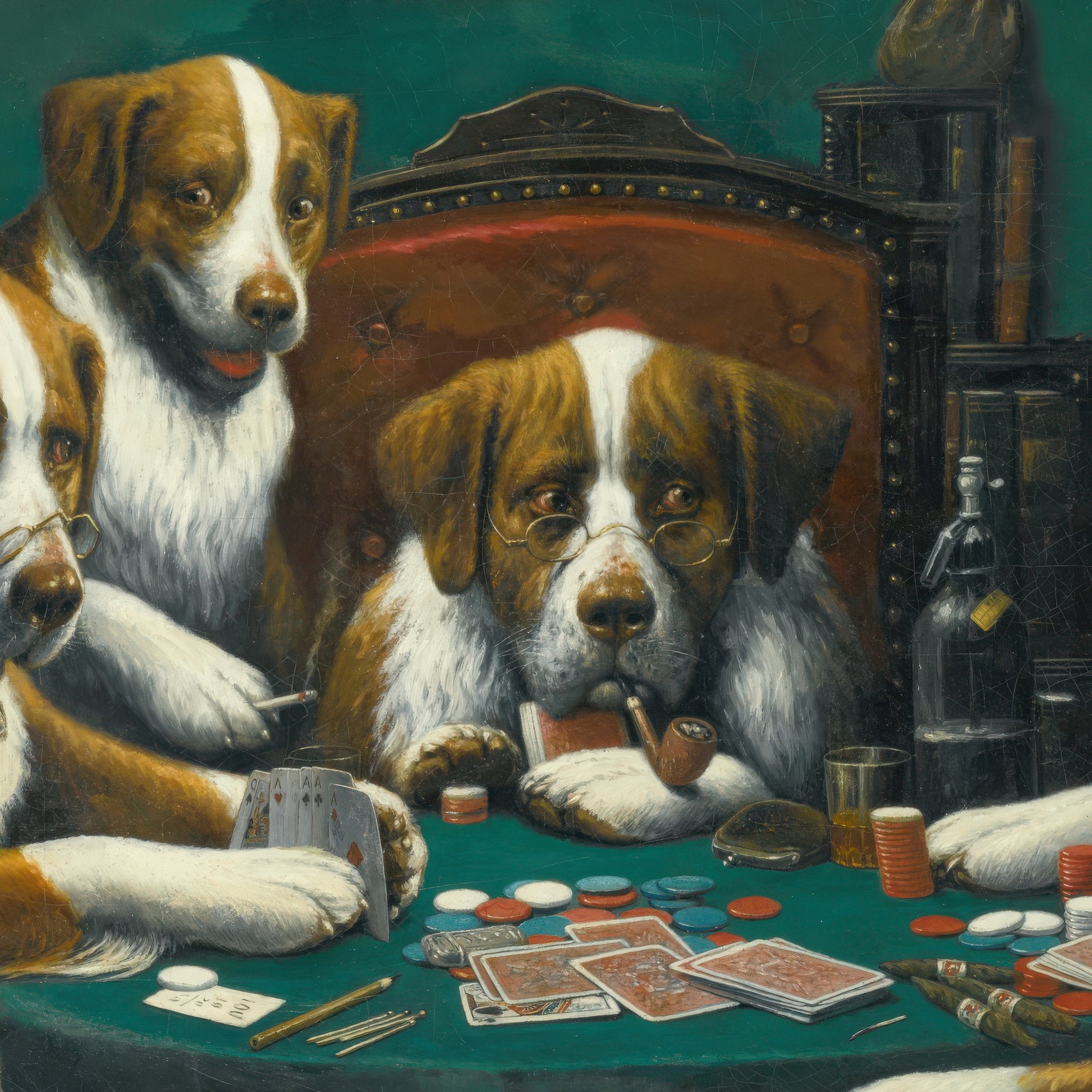 Poker Game – Cassius Marcellus Coolidge, Classic Art Reproduction
