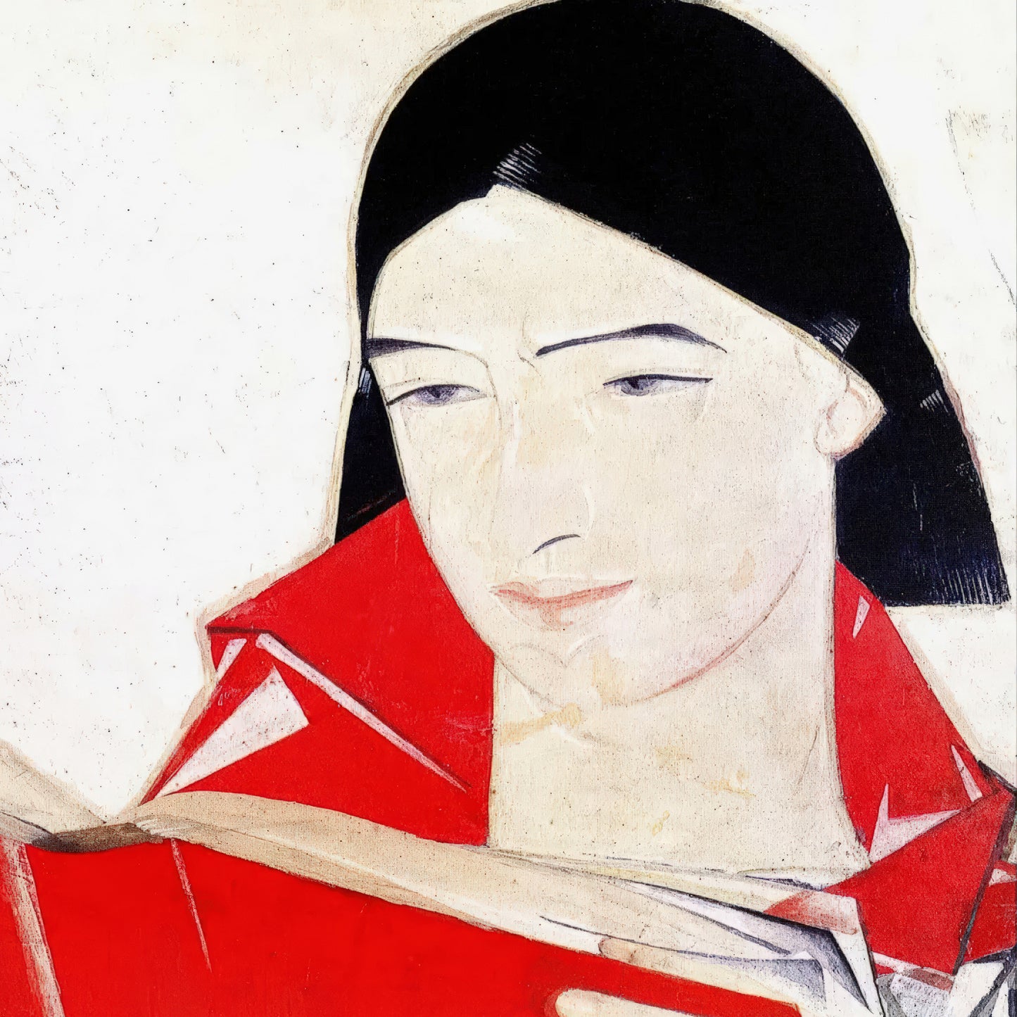 Girl with a book (1923) – Fedir Krychevsky