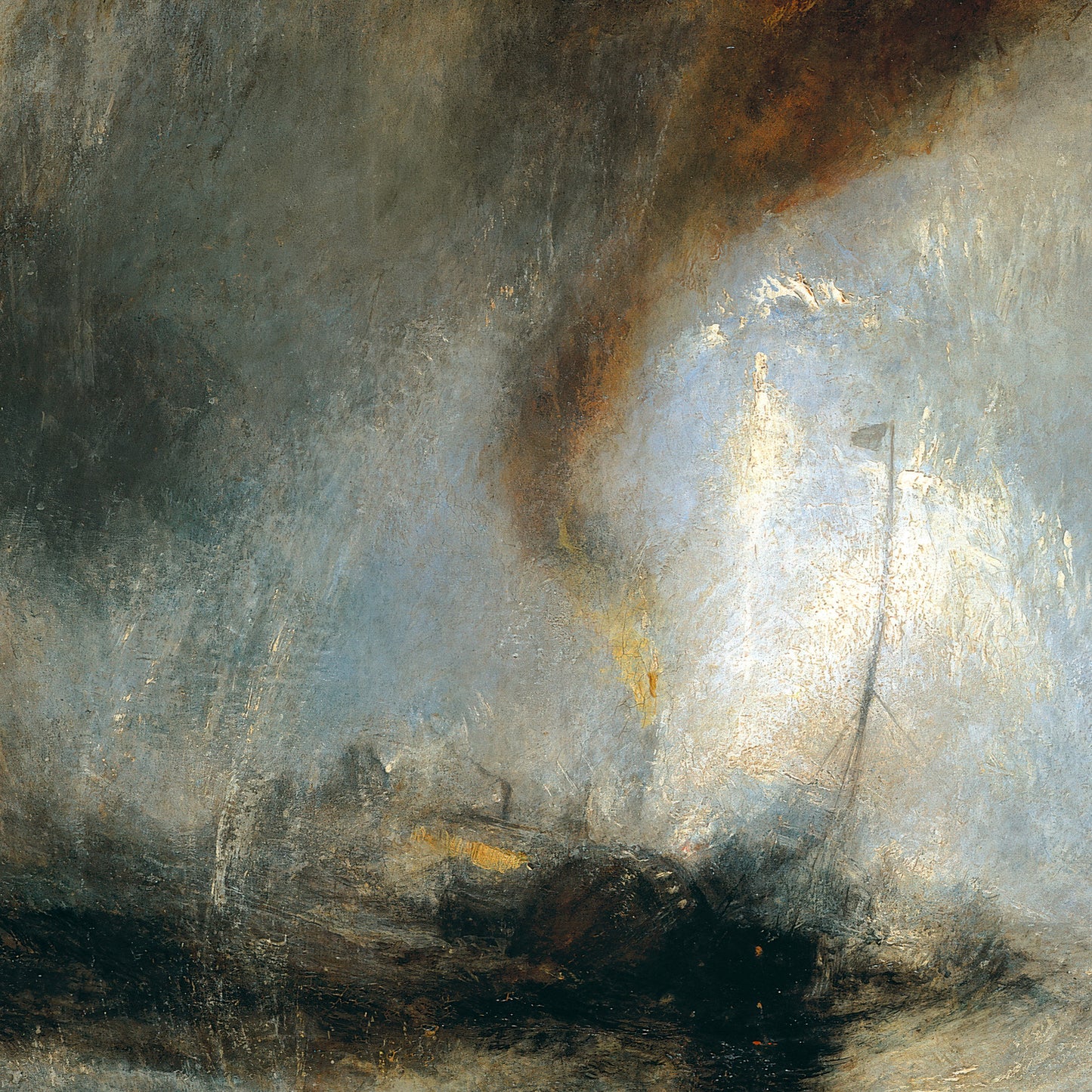 Snow Storm - Steam-Boat off a Harbour's Mouth (1842) – Joseph Mallord William Turner