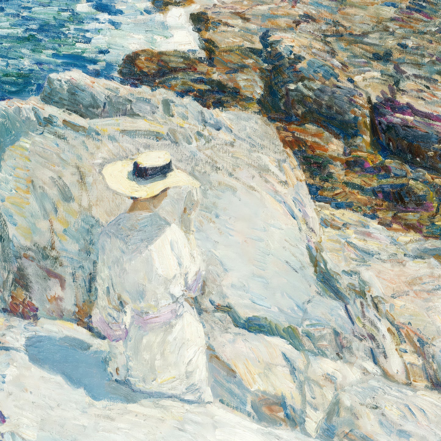 The South Ledges, Appledore – Childe Hassam, Classic Art Reproduction