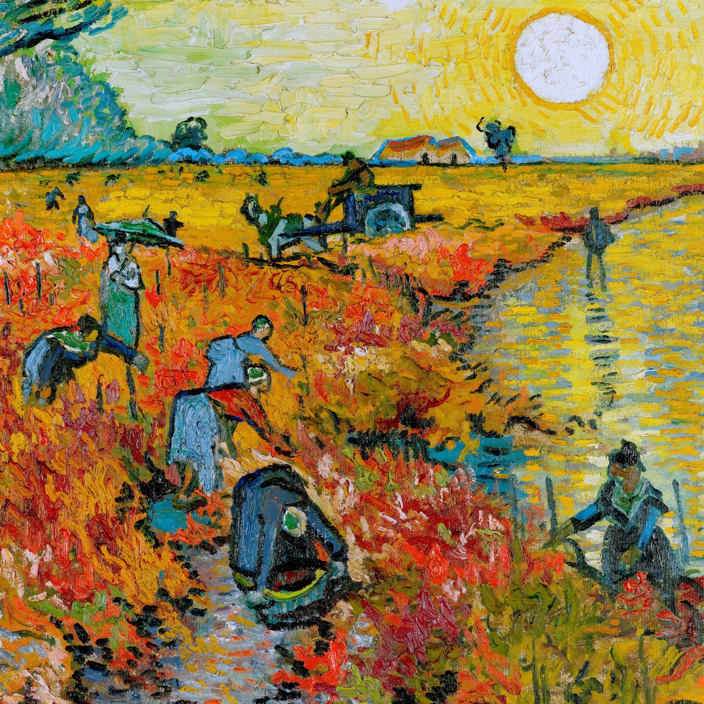 Red Vineyard at Arles (1888) – Vincent van Gogh