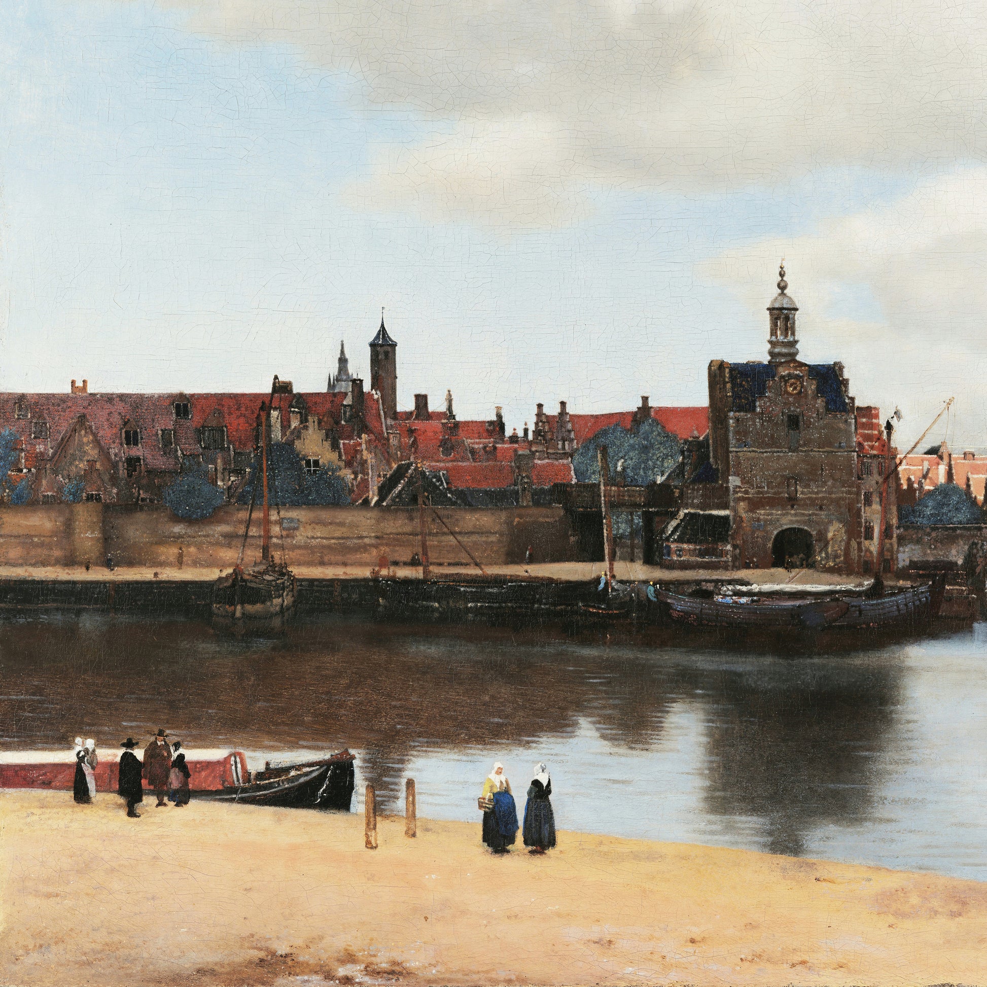 View of Delft – Johannes Vermeer, Classic Art Reproduction