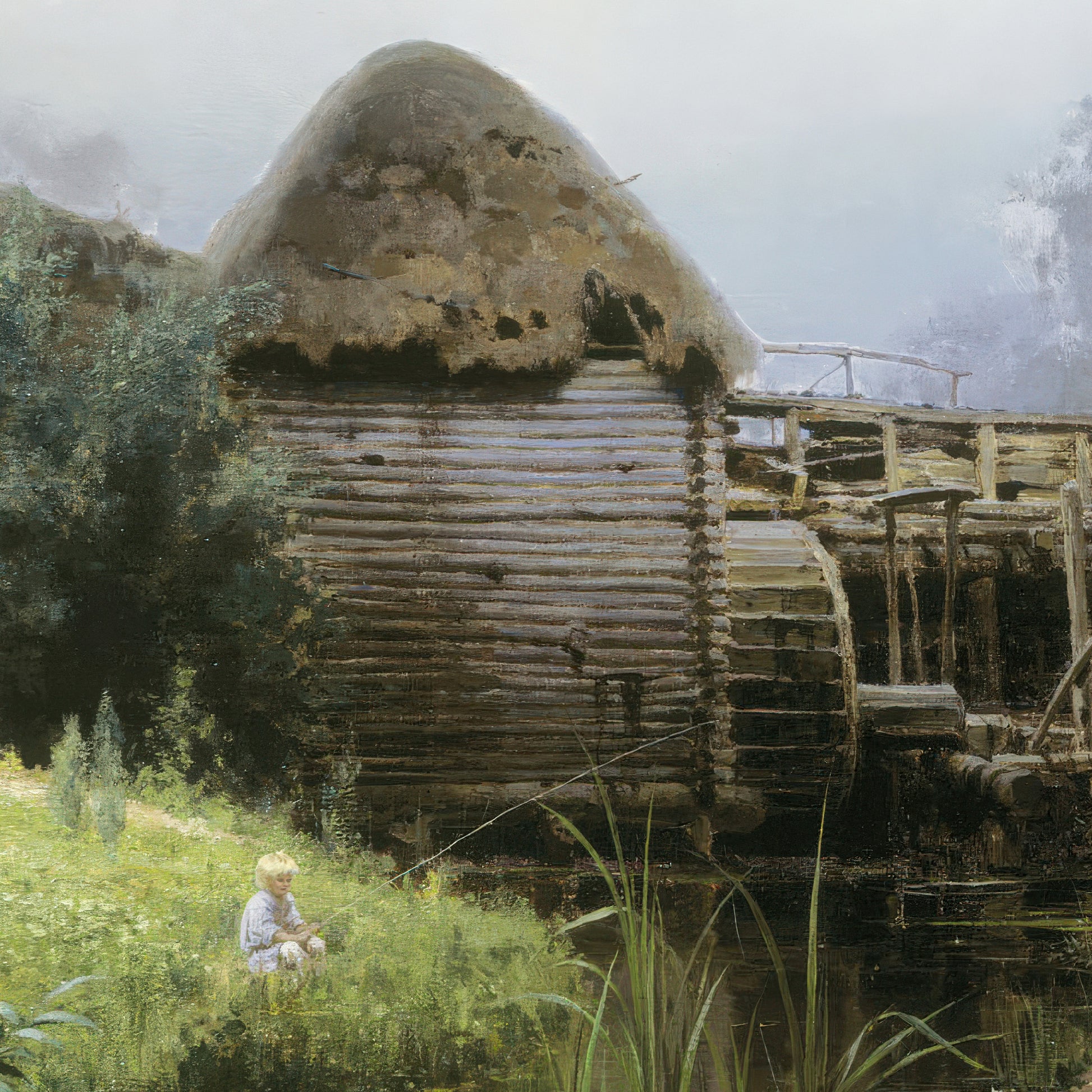 Old Mill – Vasily Polenov, Classic Art Reproduction