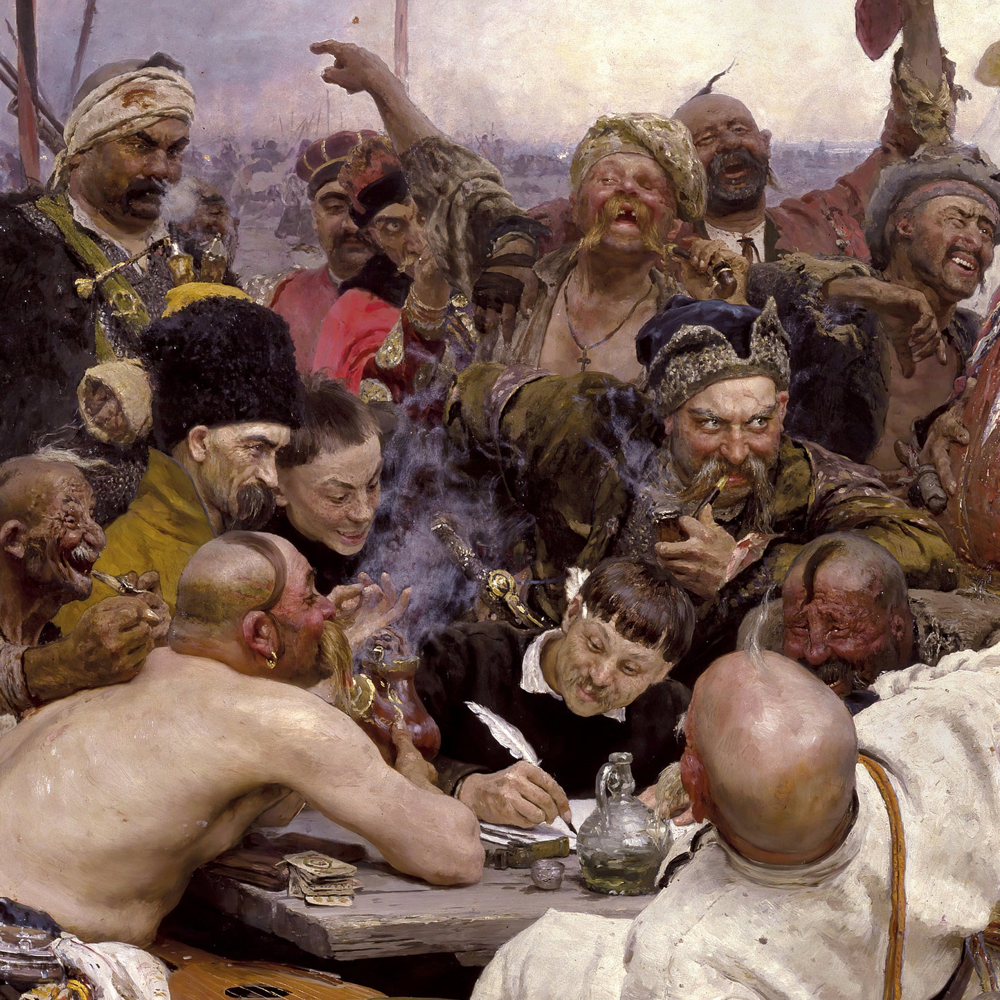 Reply of the Zaporozhian Cossacks (1880–1891) – Ilya Repin