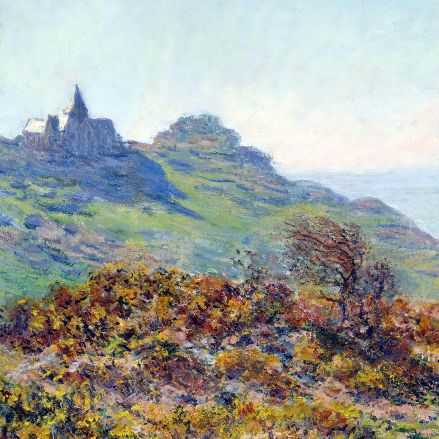 The Varengeville Church and the Moutiers Gorge (1882) – Claude Monet