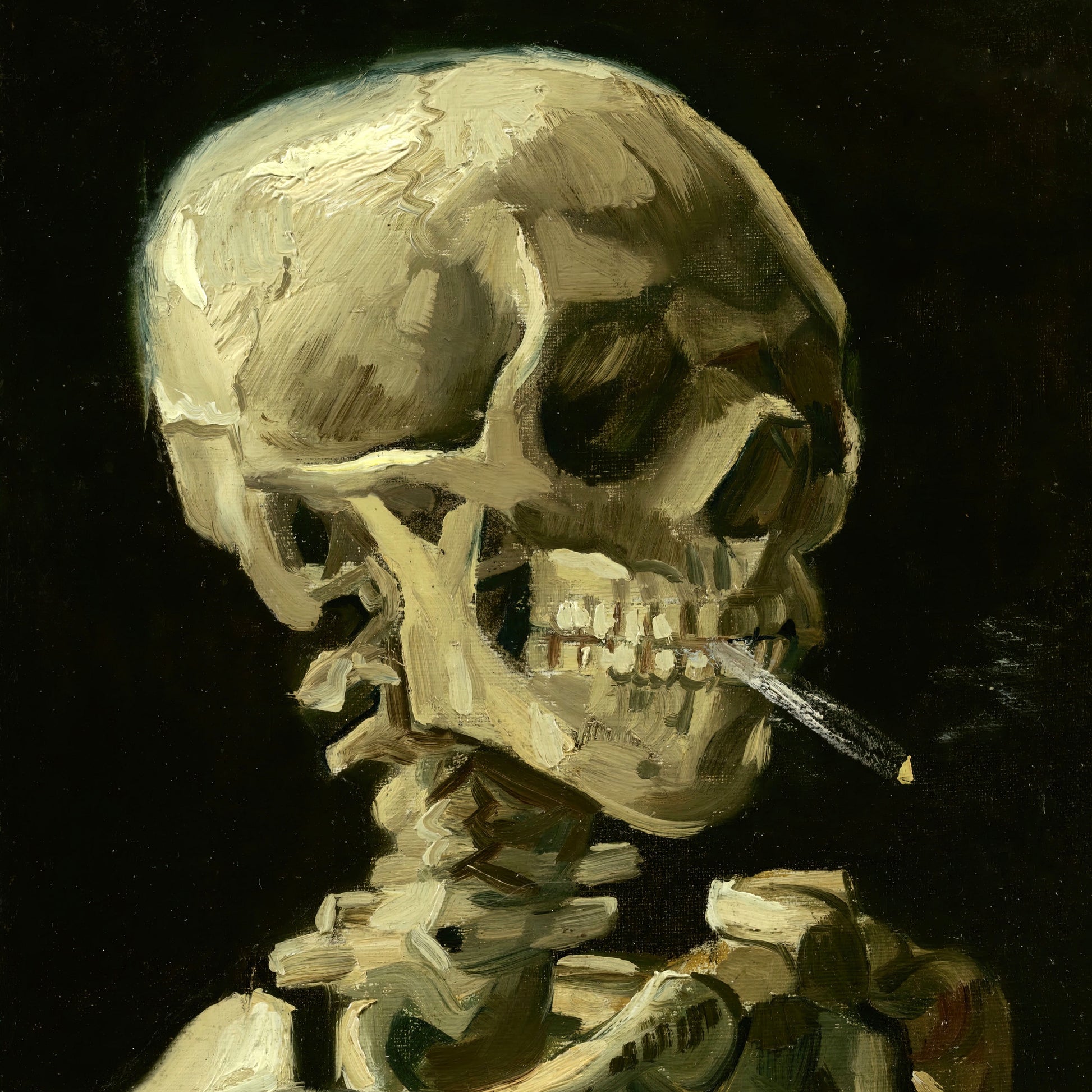 Skull of a Skeleton – Vincent van Gogh, Classic Art Reproduction