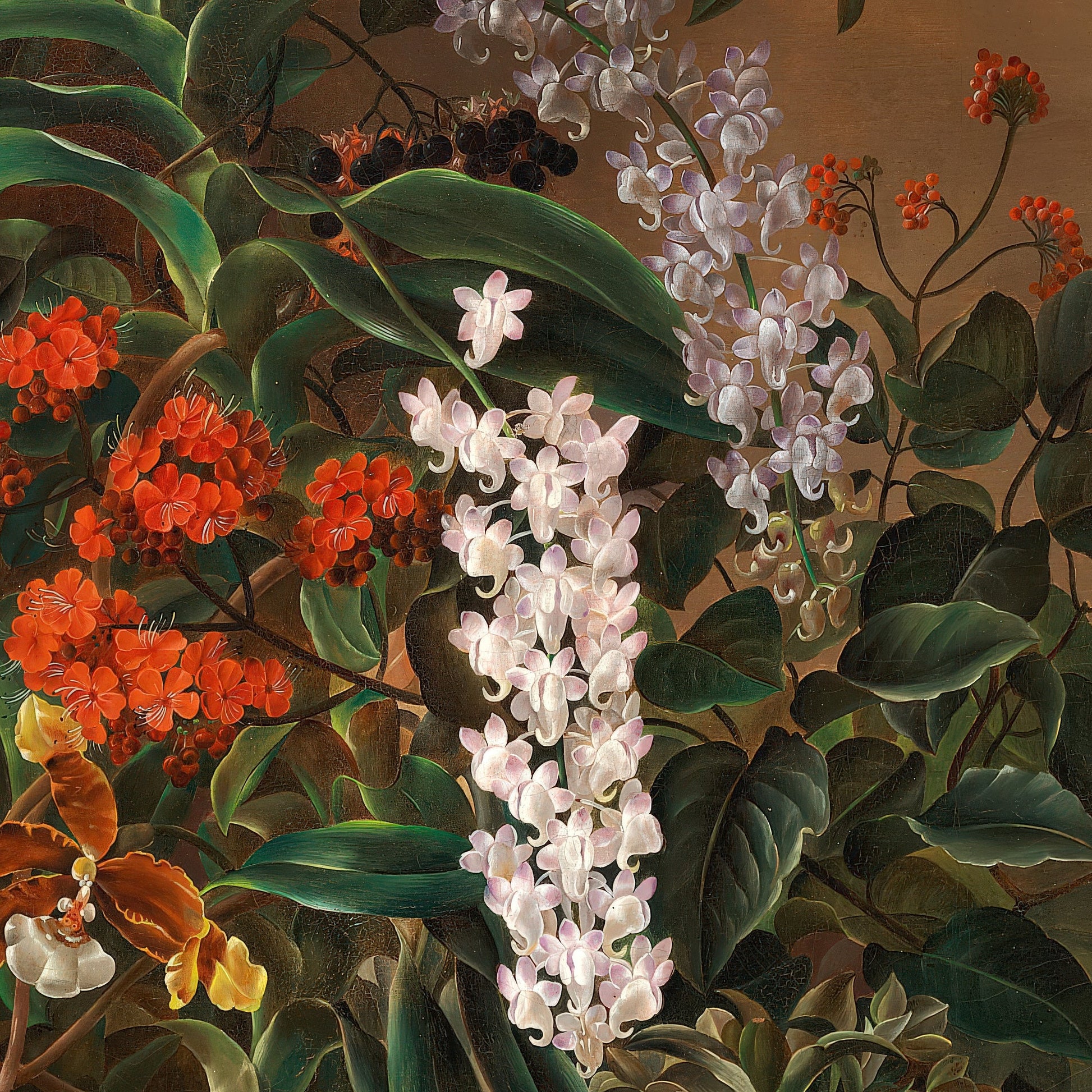 Still life with orchids and other flowers (1834–1892) – Otto Diderich Ottesen - Printed Masterpieces