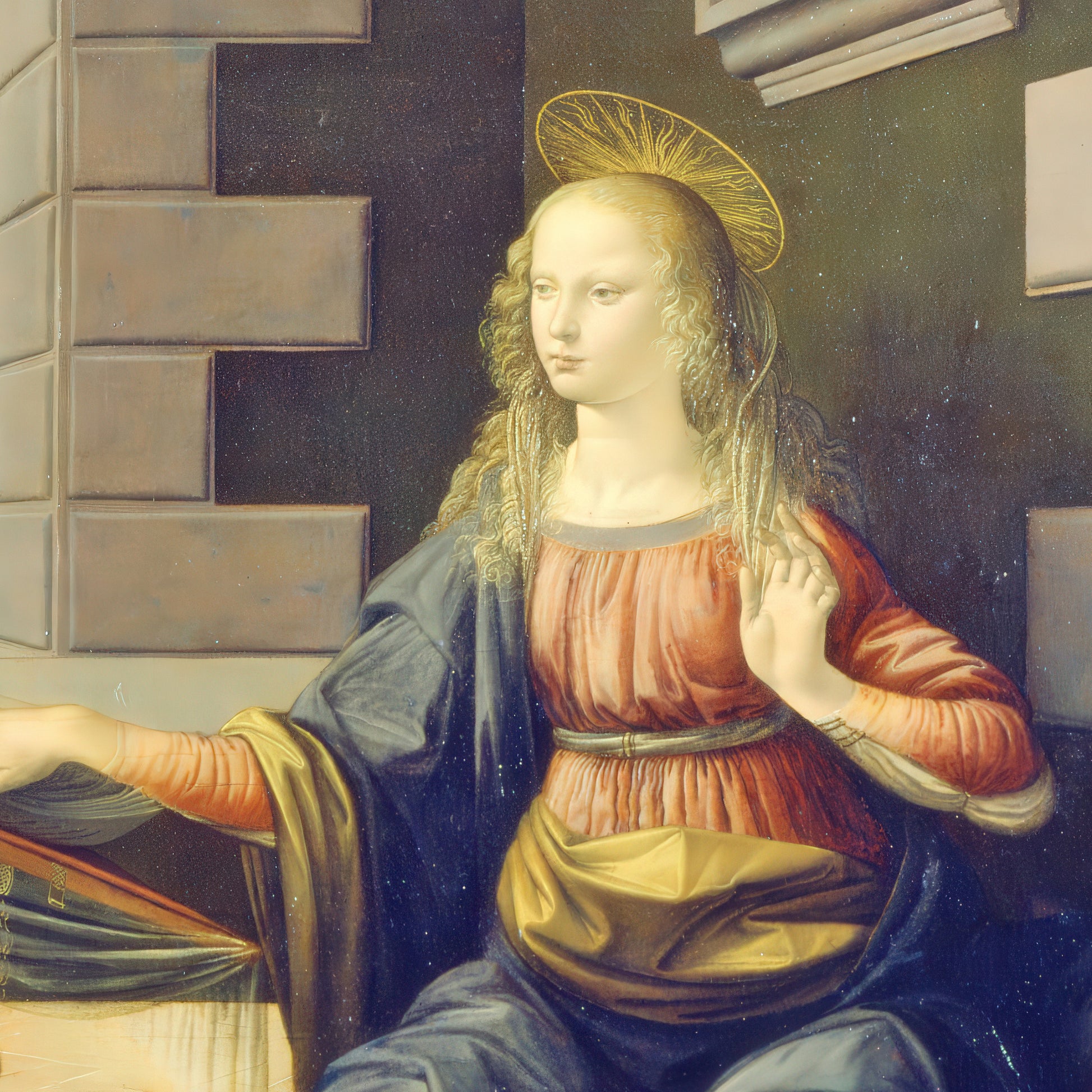 The Annunciation – Leonardo da Vinci, Classic Art Reproduction