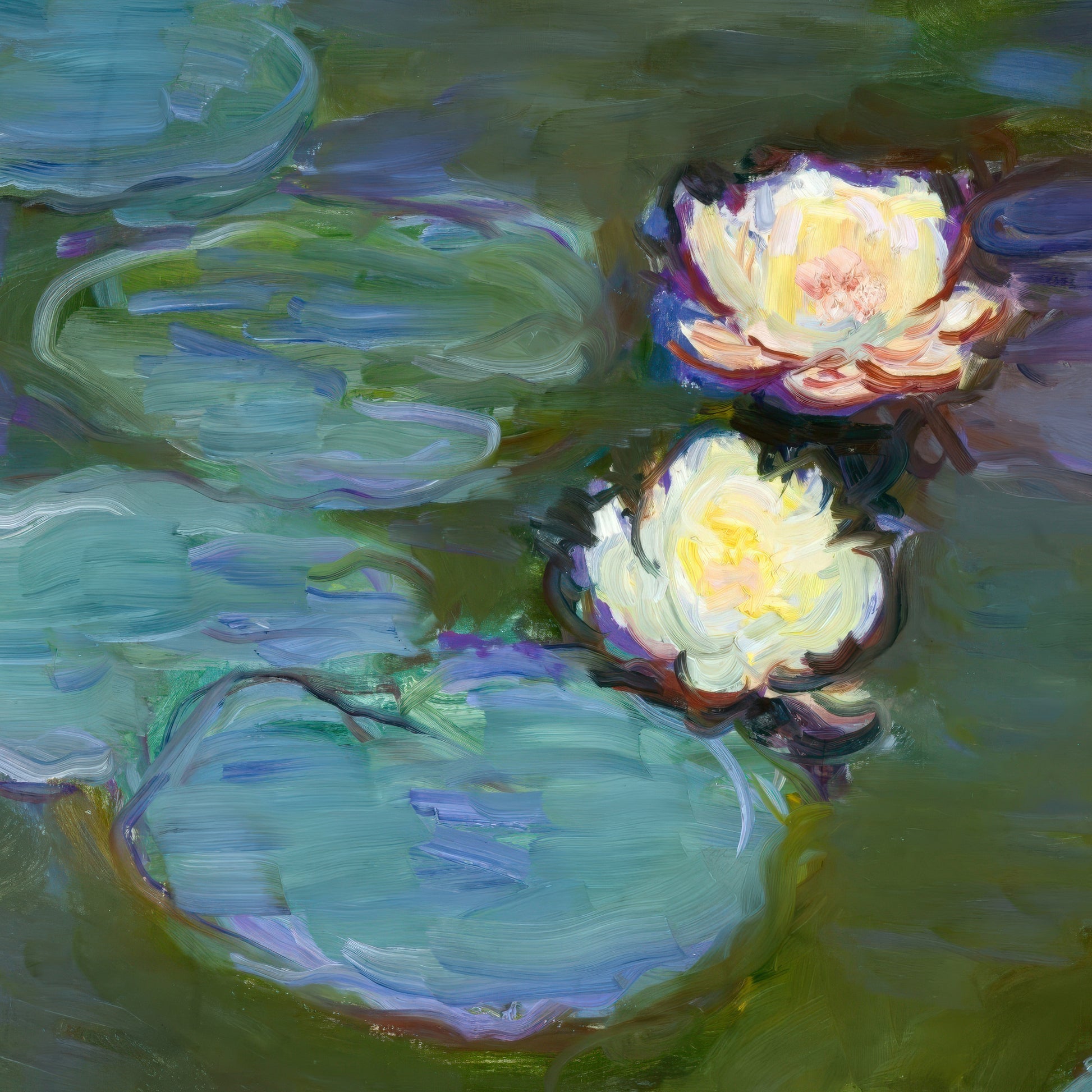 Nymphéas (Waterlilies) – Claude Monet, Classic Art Reproduction