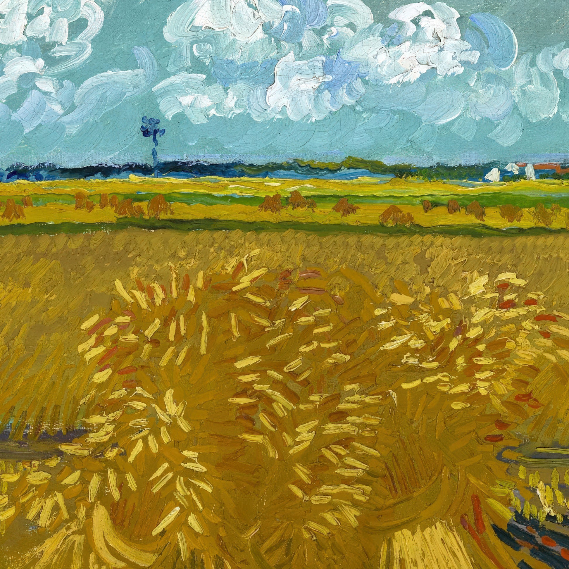 Wheatfield with Cypresses (1888) – Vincent van Gogh