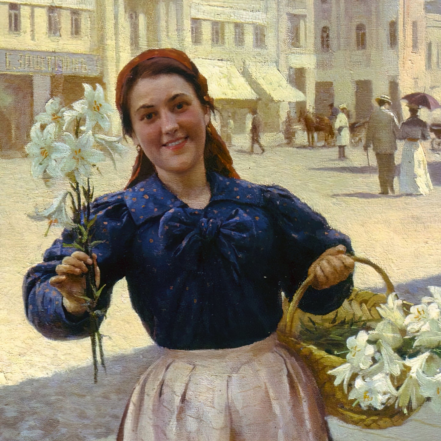 Flower Girl in Kyiv (1897) – Mykola Pymonenko