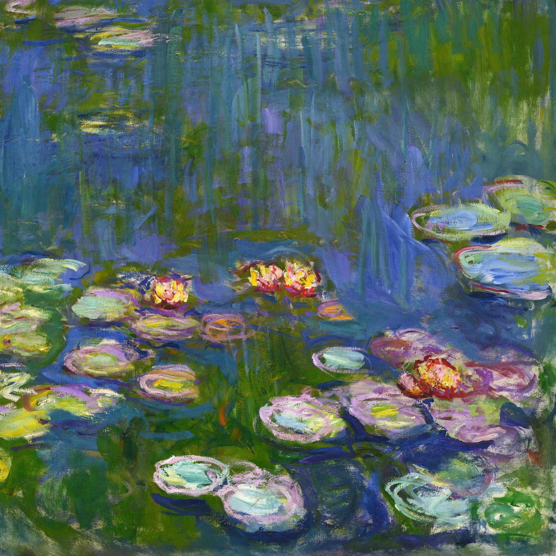 Water Lilies – Claude Monet, Classic Art Reproduction