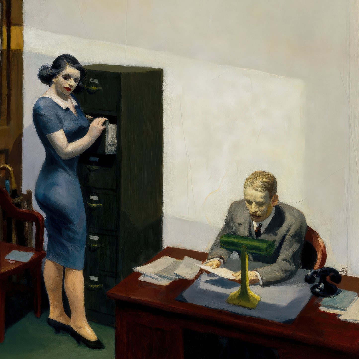 Office at Night (1940) – Edward Hopper