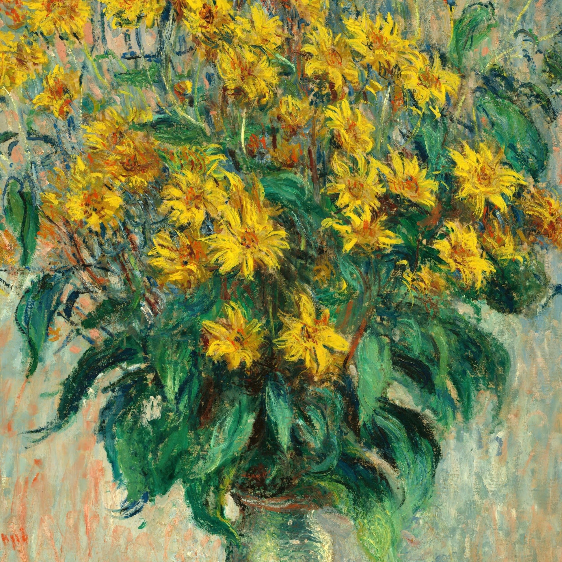 Jerusalem Artichoke Flowers (1880) – Claude Monet - Printed Masterpieces