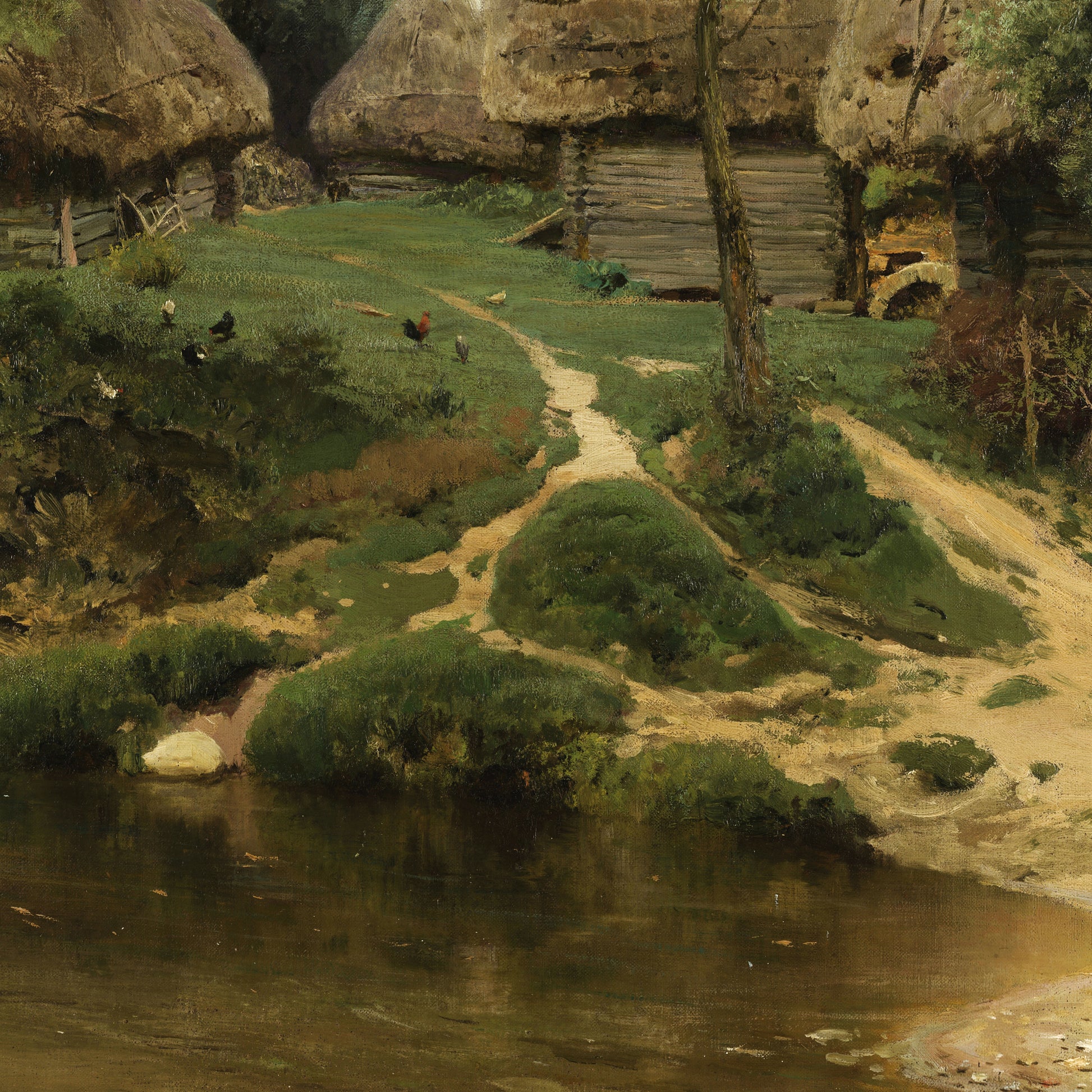 Backyards – Vasily Polenov, Classic Art Reproduction