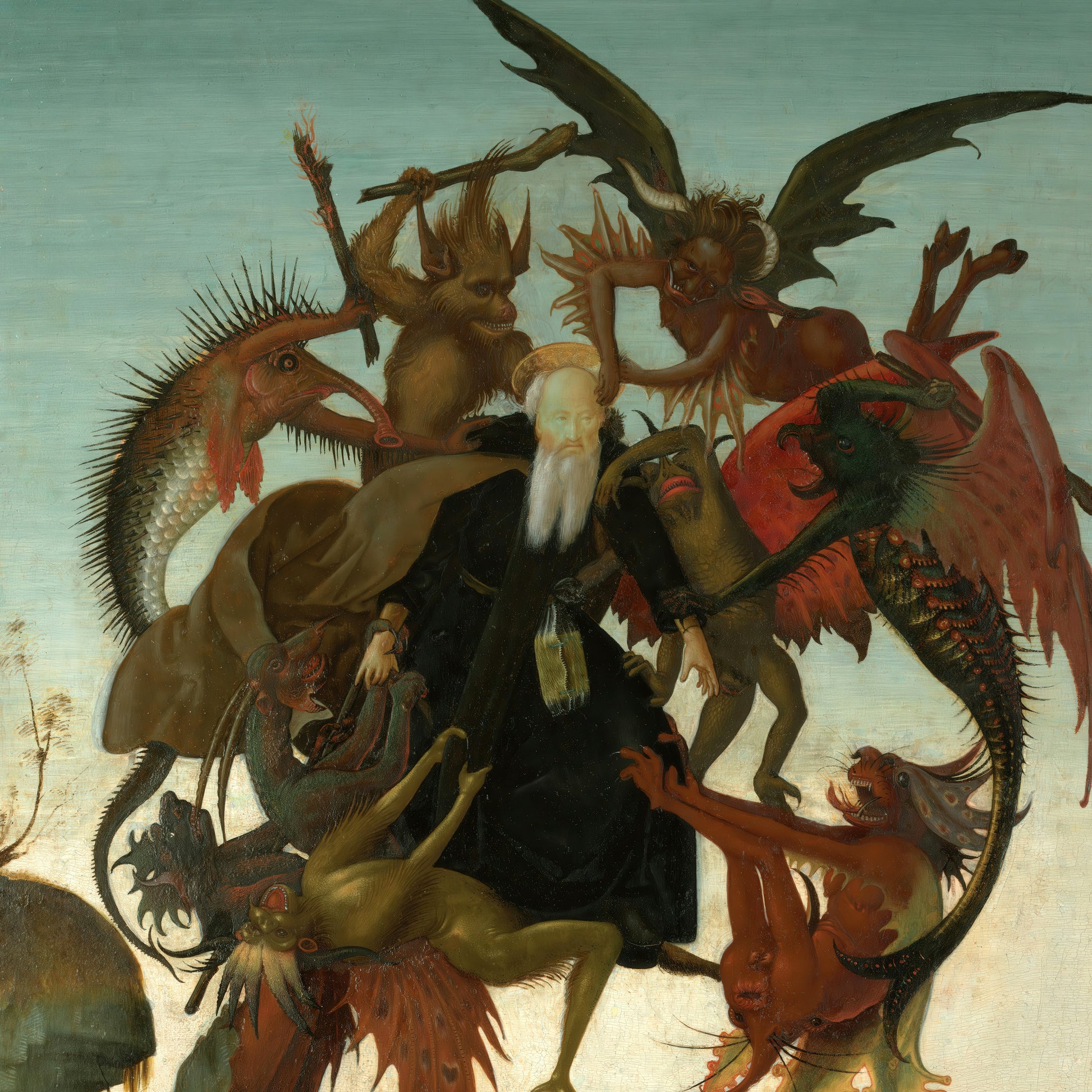 Torment of Saint Anthony (1487–1488) – Michelangelo Buonarroti