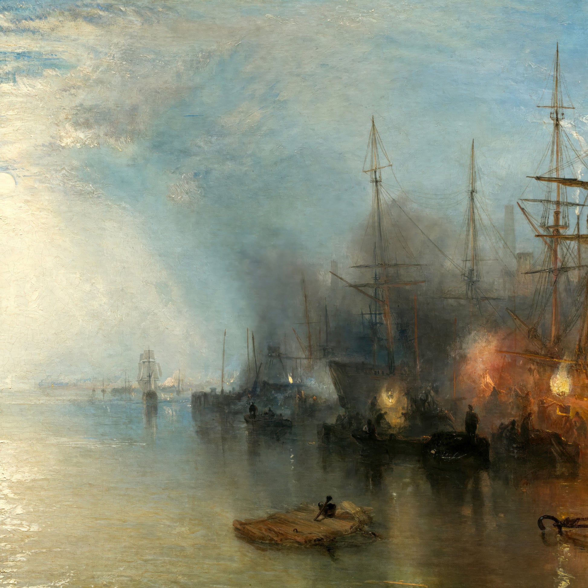 Keelmen Heaving in Coals by Moonlight (1835) – Joseph Mallord William Turner