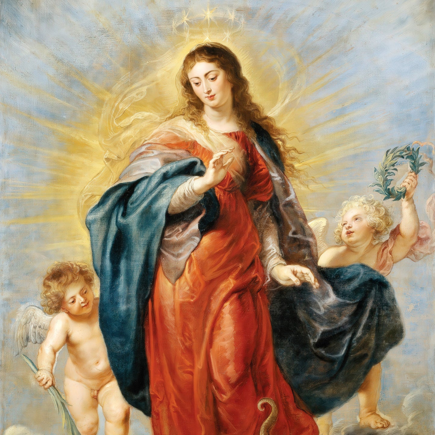 Virgin of Immaculate Conception, Virgin Mary – Peter Paul Rubens, Classic Art Reproduction