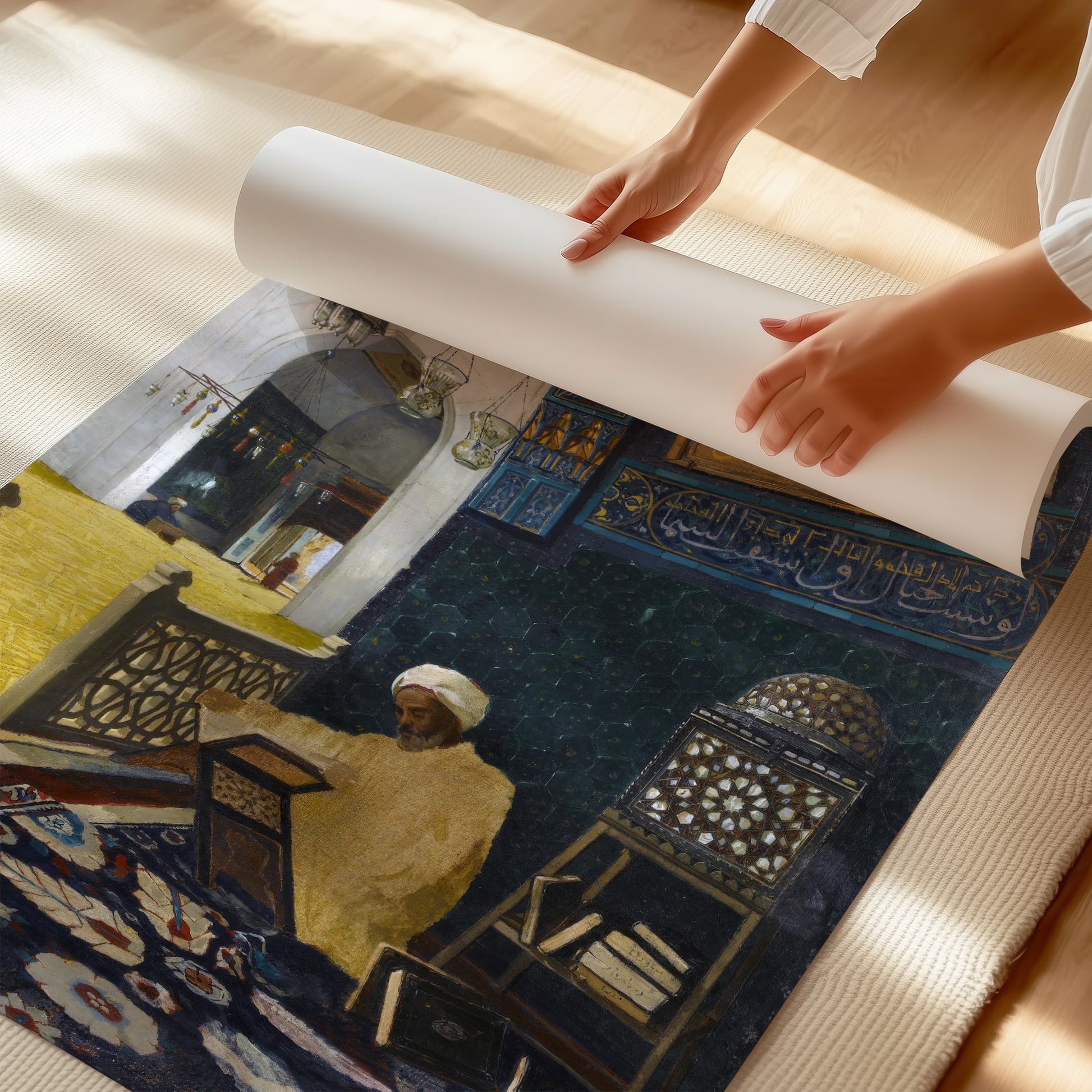 Kur’an Tilaveti , Reciting the Quran – Osman Hamdi Bey, Classic Art Reproduction